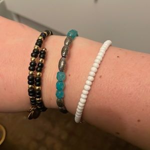 Alex and Ani beaded brackets. Would sell as a set or separately!
